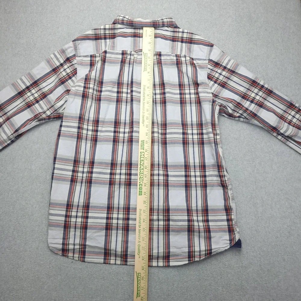 The North Face Shirt Mens‎ Large Blue Plaid Long Sleeve Button Up Casual